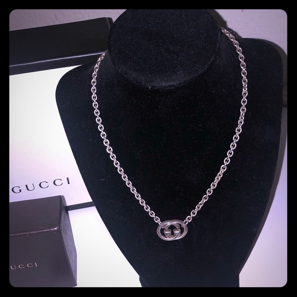 gucci necklace interlocking g